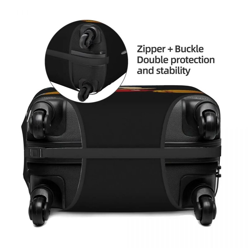 Funda de equipaje de Mickey Mouse personalizada, Protector elástico para maleta de viaje
