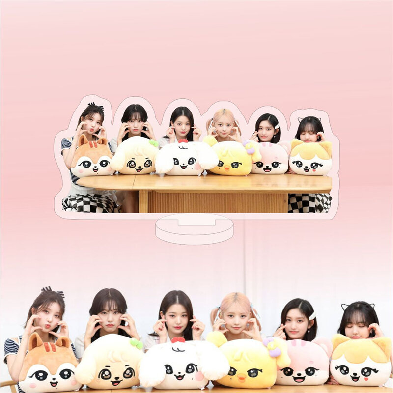 Kpop Ive Waterdichte Acryl Stand-Up Signdesktop Figuur Yeji Lia Ryuji Yuna Chaeryeong Ornamenten Voor Fans Collectie