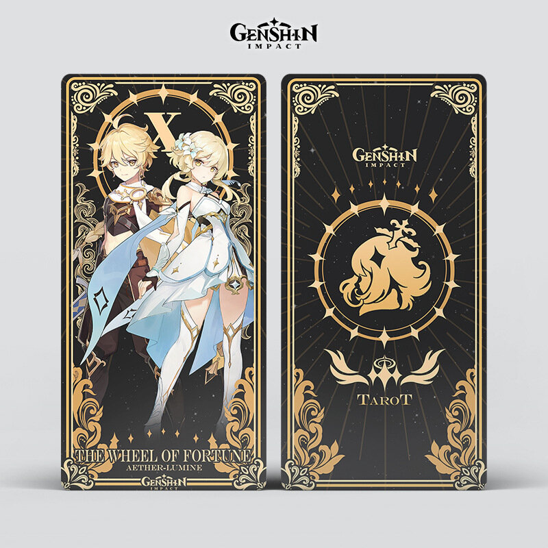 22 Pcs Spiel Spiel Genshin Auswirkungen Tarot Karte Yae Miko Raiden Shogun Kaedehara Kazuha Spielkarte Cosplay Requisiten Anime Tarot karte