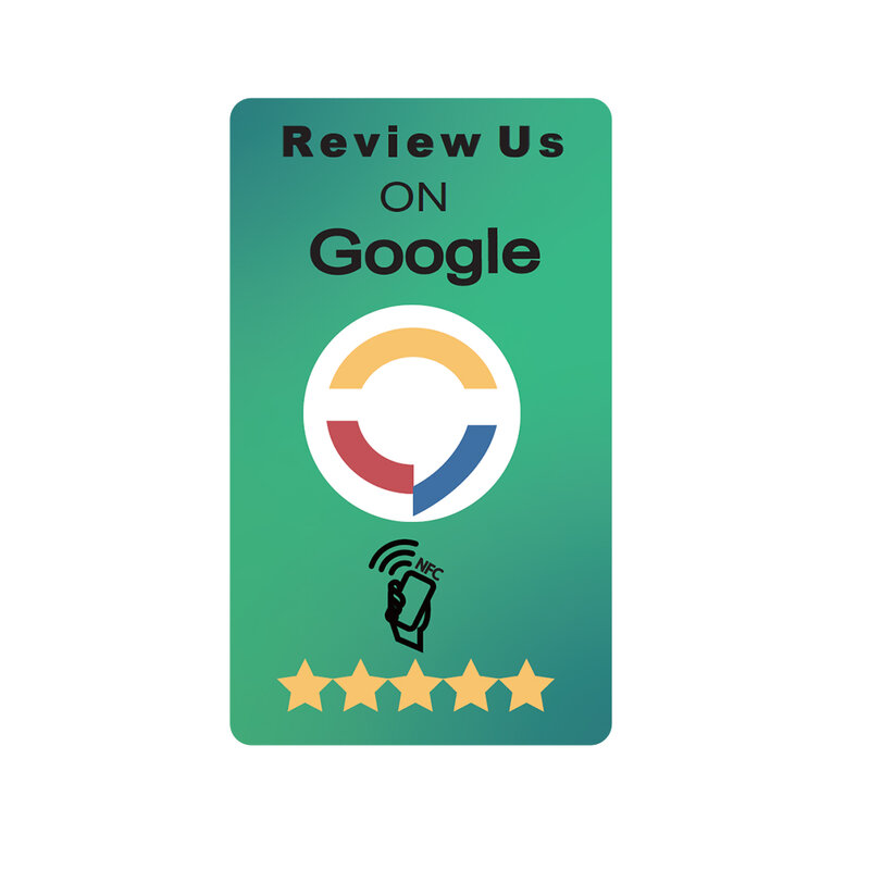 Google Review Card Verhoog uw beoordelingen met universele NFC-kaarten