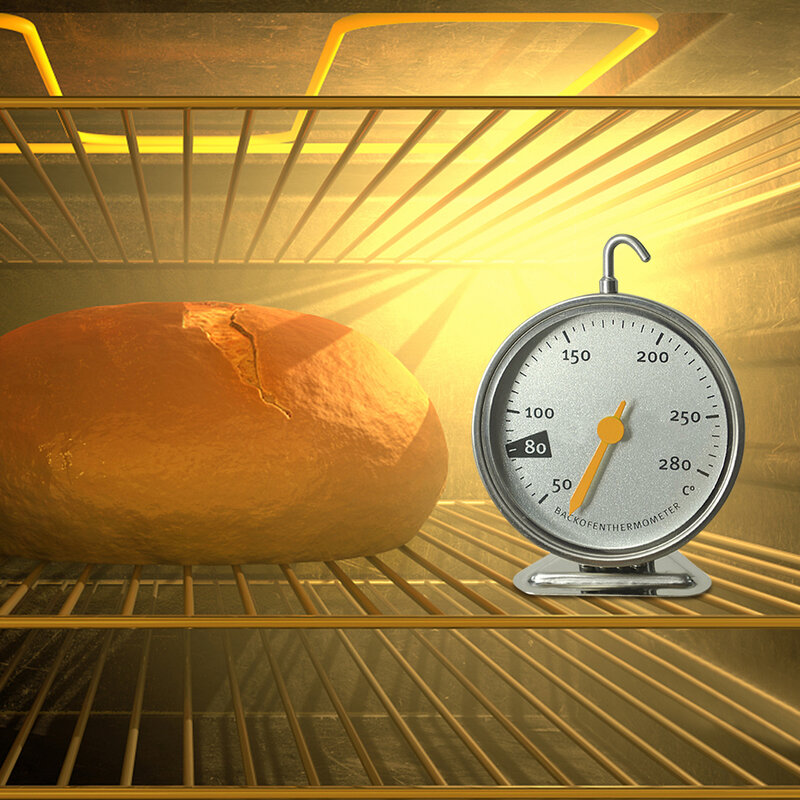 Forno de aço inoxidável termômetro pendurar dial assar churrasco cozinhar carne alimentos medição temperatura kiechen fornecimento
