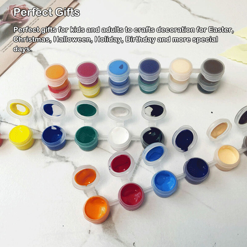 12 zestaw farb akrylowych pędzli zmywalny gwasz akwarela rysunek narzędzia do malowania akcesoria akcesoria części 2mlB