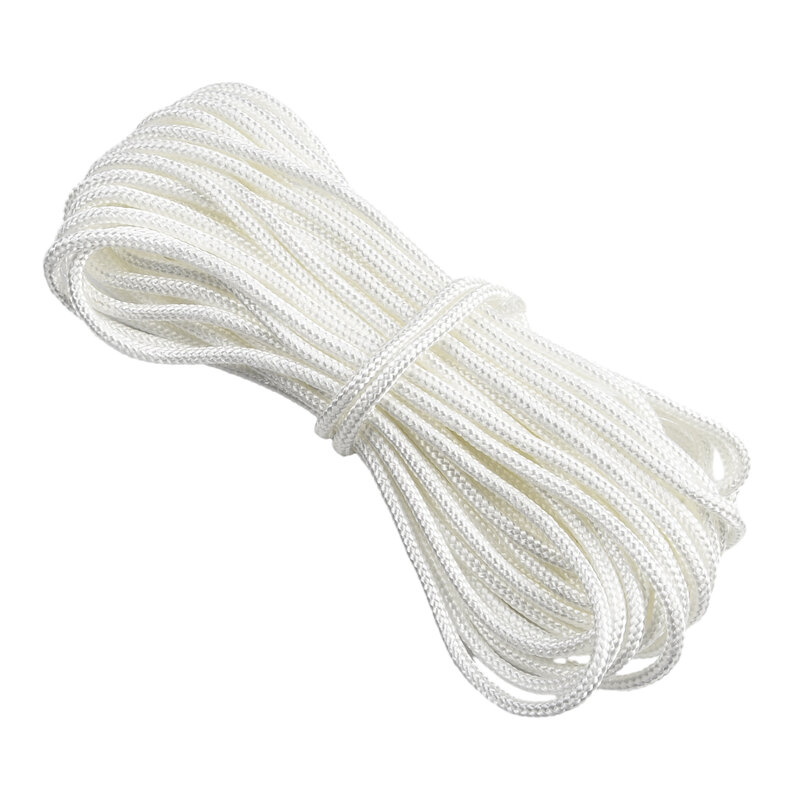 1pc Nylon bianco Trimmer Line accessori di ricambio per elettroutensili da giardino per tagliabordi elettrici leggeri con alimentazione manuale 2/4/5/10M