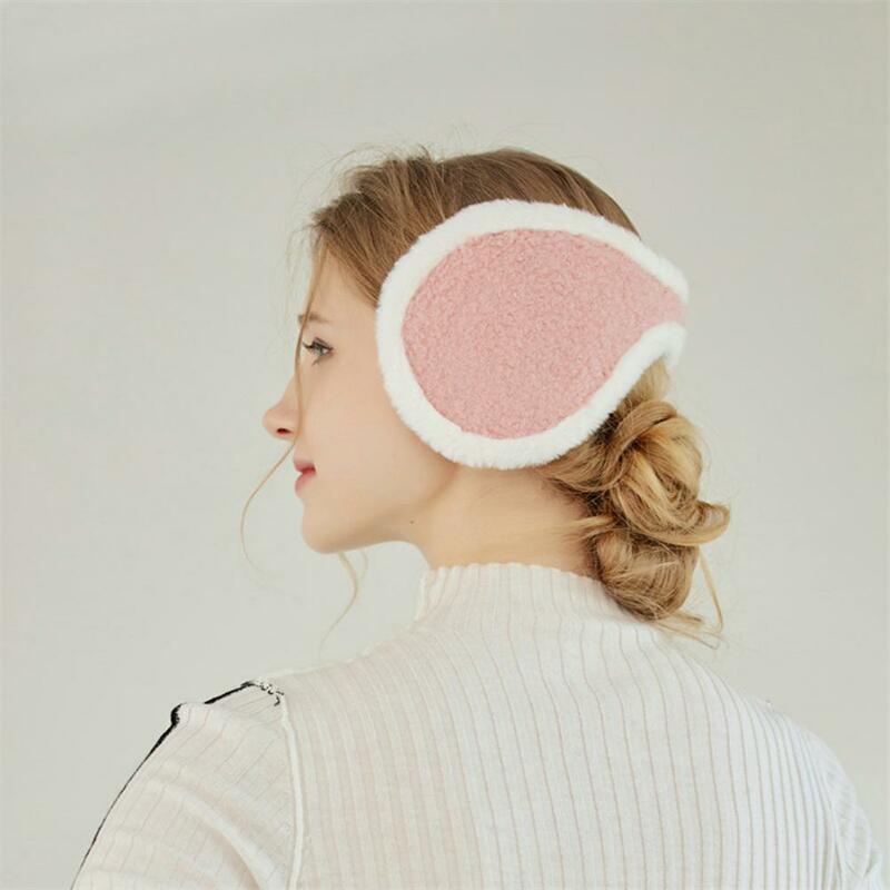Popular Women Earmuffs Solid Color Friendly to Skin Washable Winter Earmuffs for Autumn