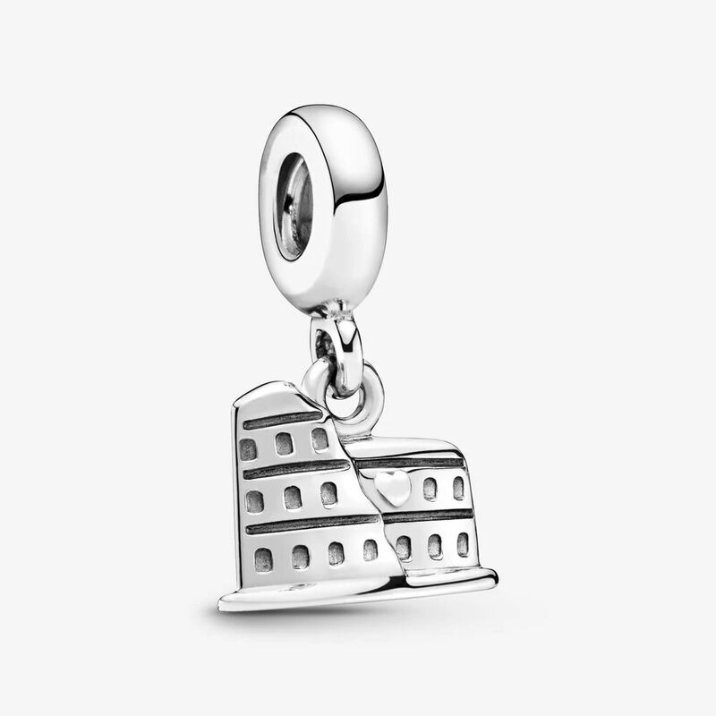 Nowy oryginalny 925 Sterling srebrny koralik wieża eiffla w paryżu srebrny wisiorek Travel Fit bransoletka Pandora naszyjnik DIY kobiety biżuteria