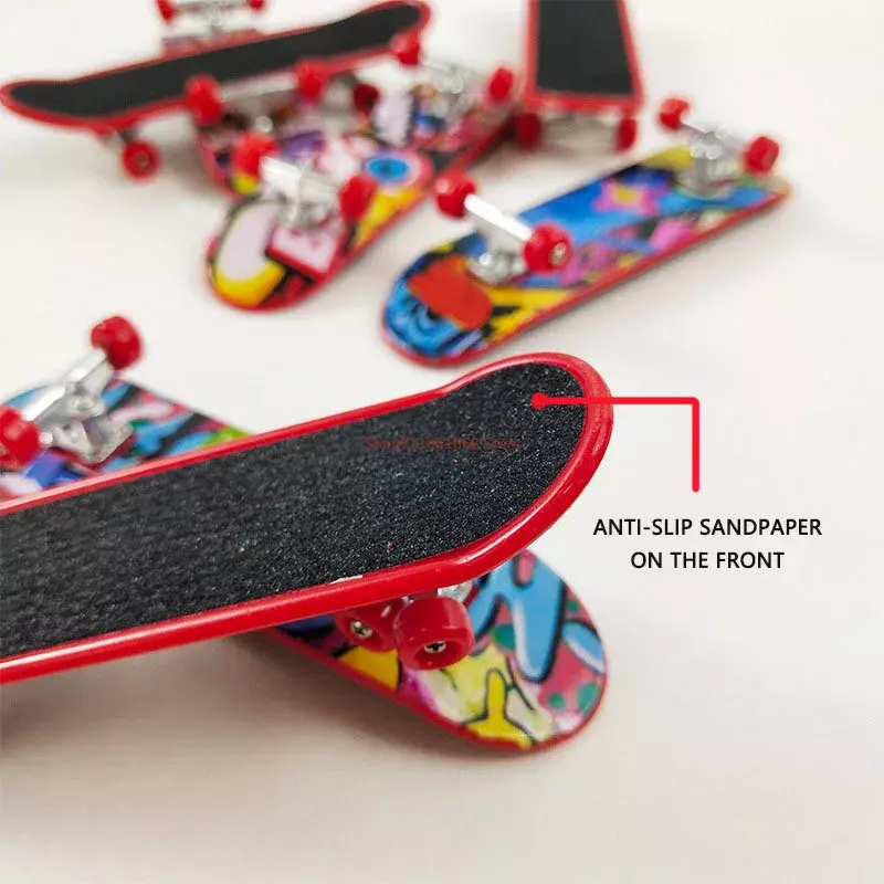 Liga de alumínio Mini Finger Skates para meninos, Fingerboard Toy, Skate Tech Truck, Party Favors Presentes, Unti-suave, 10Pcs por lote