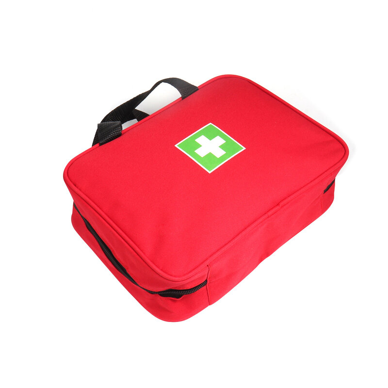 Sac de premiers secours rouge vide, pochette de secours de voyage, sac d'urgence de médicaments de premiers secours pour voiture, maison, bureau, cuisine, sport