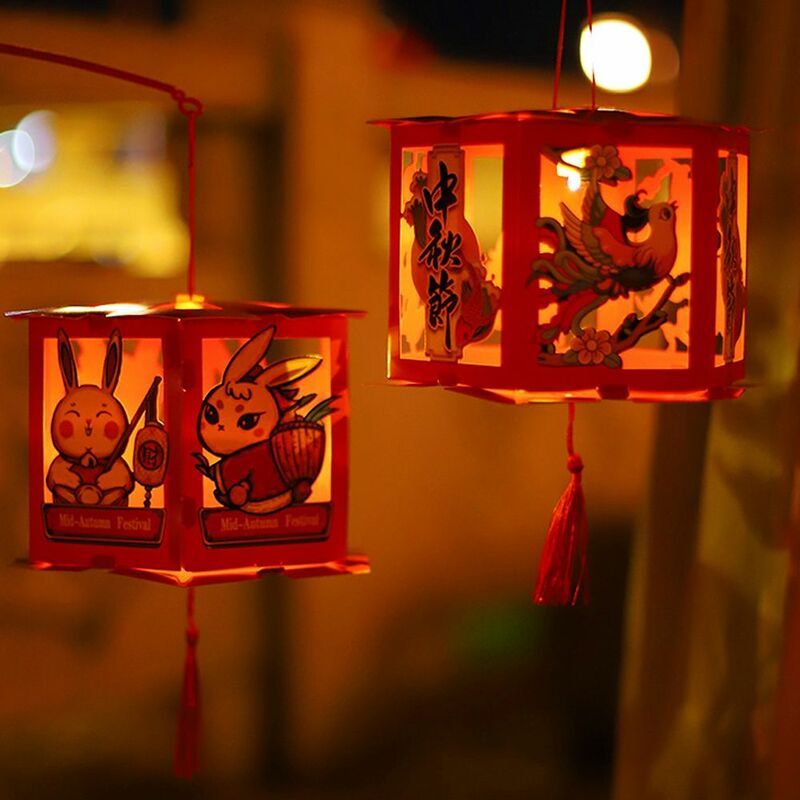 Lanterne de style chinois faite à la main pour le festival de la mi-automne, éclairage de vacances, conflicance antique, prairie, bricolage