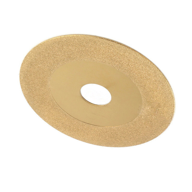 100mm diamante revestido plana roda de volta lapidação polimento moagem disco ouro para carboneto pedra ângulo moedor