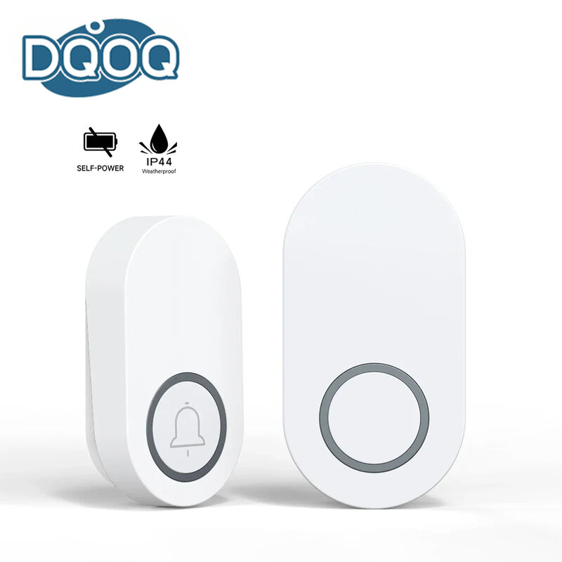 Wireless outdoor doorbell Smart home doorbell self-powered 60 ringtones loud volume home welcome waterproof no battery no wiring