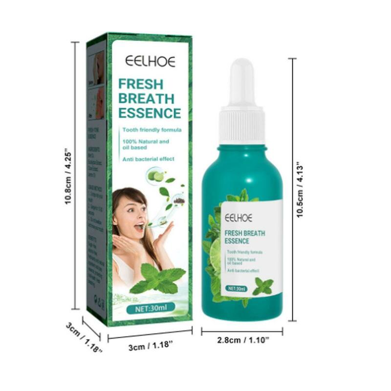 30ml Spray per la bocca deodorante per l'alito cattivo odore della bocca rimozione della menta libera la menta ottieni gocce orali per via orale cattiva cura fresca della goccia Breat G2h9