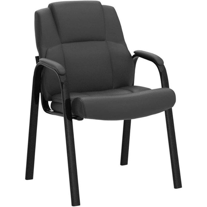 Juego de recepción de 2 sillas de cuero PU para sala de espera, ejecutiva, con soporte Lumbar