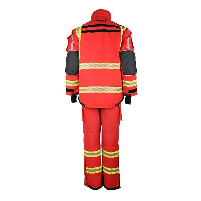 Setelan pemadam kebakaran seragam Nomex kain EN469 pemadam kebakaran baru