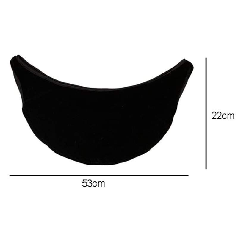 Bolsa de toalla de bola de bolos de poliéster, bolsa de almacenamiento de microfibra de poliéster pulido, Bola negra, 53x22cm