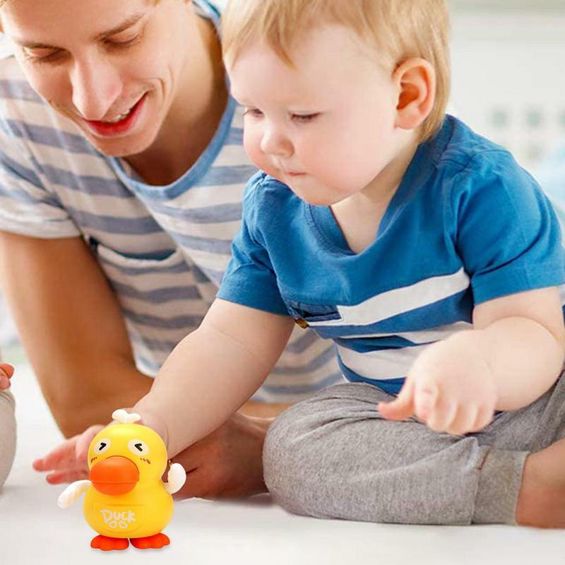 Nauczanie edukacyjne dla dzieci zabawka kaczuszka interaktywna zabawka elektryczny rozświetlają kołyszącą się zabawkę przenośną kołyszącą się zabawka edukacyjna czasu na brzuch