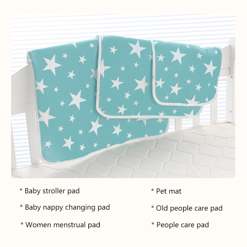 กันน้ำสำหรับทารกเปลี่ยนผ้าอ้อมปัสสาวะเสื่อดูดซับผ้าอ้อมเด็กเปลี่ยนนุ่มที่สามารถที่นอน Pad 50x70cm