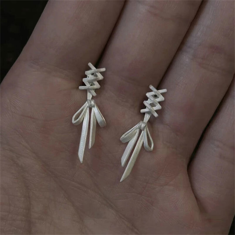 1 ~ 20pcs Ohrringe Mode verblasst nicht s925 Silber dauerhafte silberne Nadel haltbare Schleife Ohrringe alle passen keine Verformung kein Verblassen