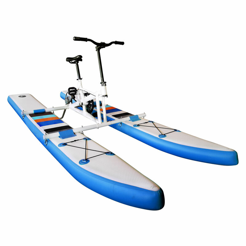 Zebec 2022 New arrival inflatable floating water bike pedal boats for sale