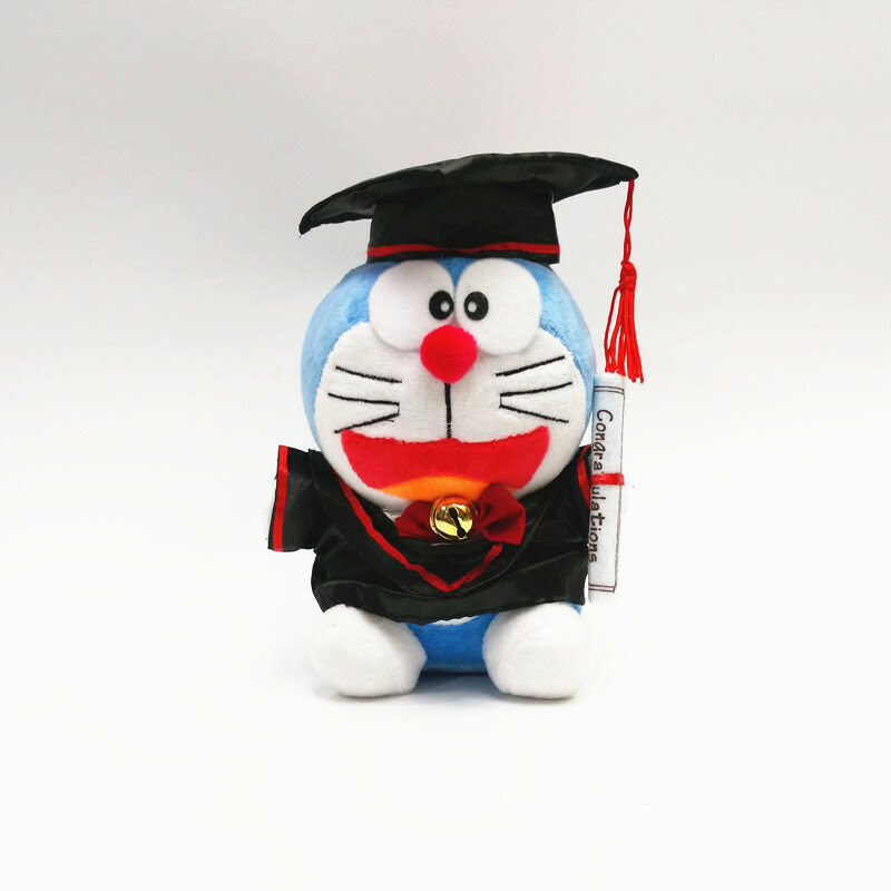 Sanrio Cinnamoroll Kuromi Hello Kitty Plush Graduation Season Toy Cartoon Soft Stufffed Doll Anime Decor Toys For Children Gift