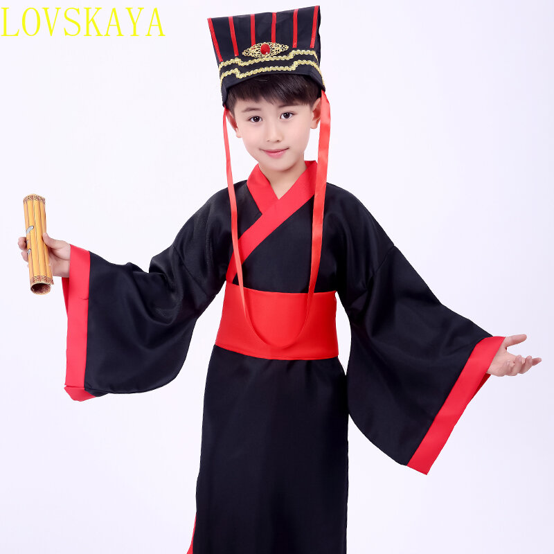 Chinese Hanfu Role Play Costume para Meninos e Crianças, Carnaval, Halloween, Birthday Party