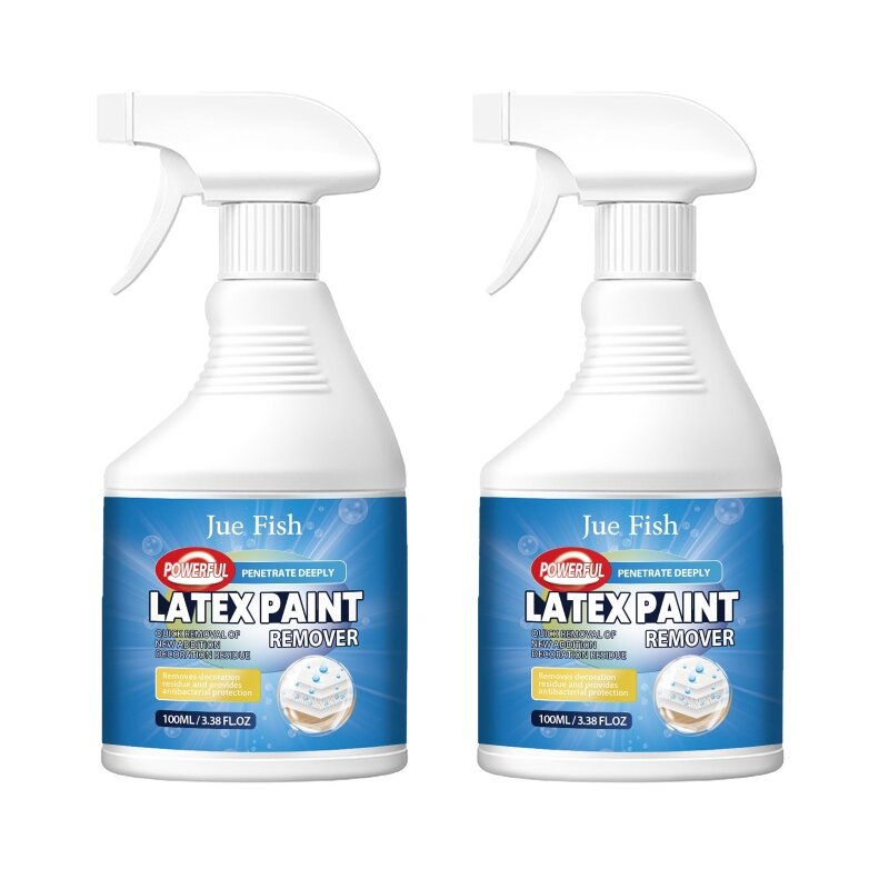 Limpiador pintura eficaz 100ml, limpiador pintura fórmula limpiador eficiente, para renovaciones y