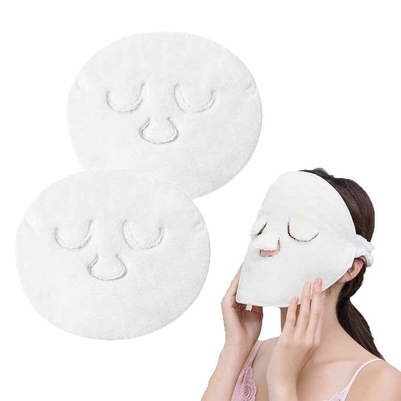 Hot Compress Cotton Towel Spa Face Towel Mask Facial Open Pores Moisturizing Steamer Hot Cold Skin Care Women Beauty Makeup Tool