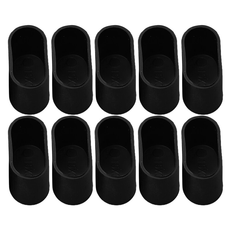 10 X Rubber Chair Leg Cap Oval Covers Furniture Table Feet Floor Protectors For Protecting Household Furniture