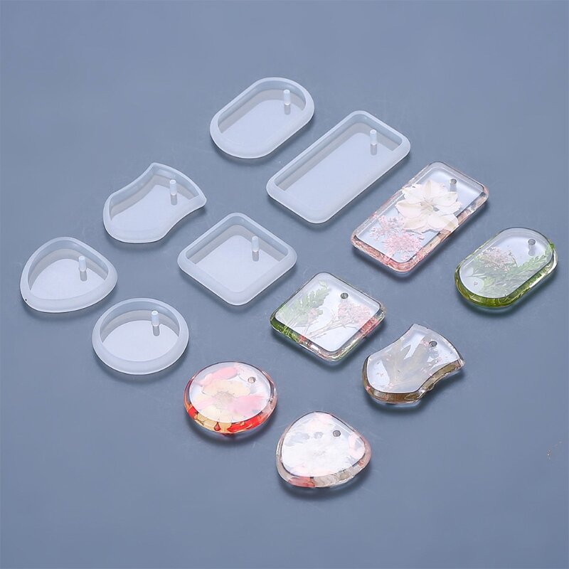 UV Crystal Resin Mold Pendant Hanging Listed Epoxy Resin Mold DIY Jewelry Mold