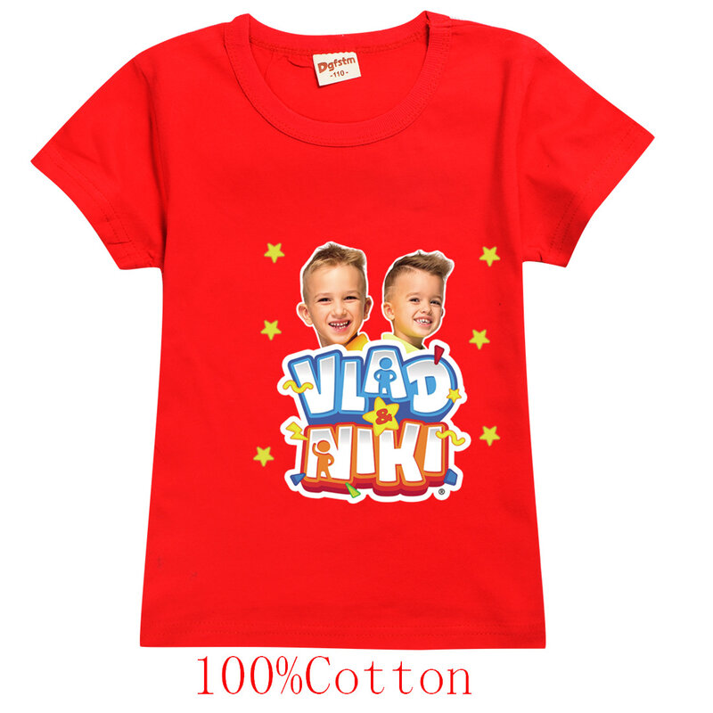 Летняя футболка Vlad Ники, рубашки для мальчиков-подростков, хлопковая одежда для младенцев, футболка принцессы, детская одежда для девочек