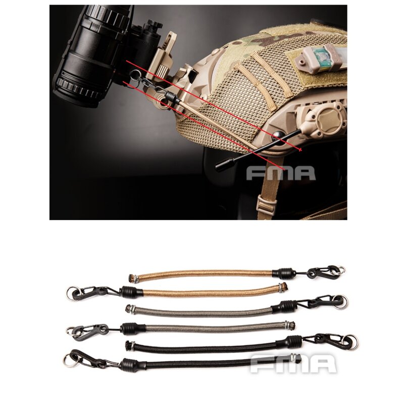 Accesorios tácticos para casco Airsoft, instrumento de visión nocturna, cuerda de gancho fijo TB1252
