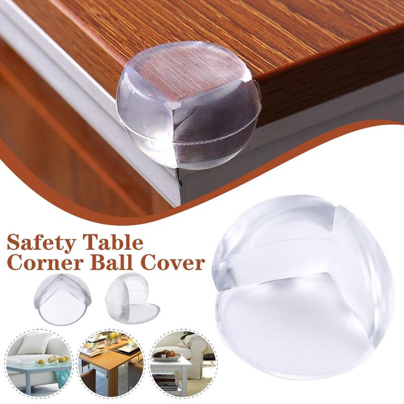 10pcs Silicone Table Protector Corner Edge Cushions Protection Cover Guards Baby Safety Rubber Ball Transparent L Shape