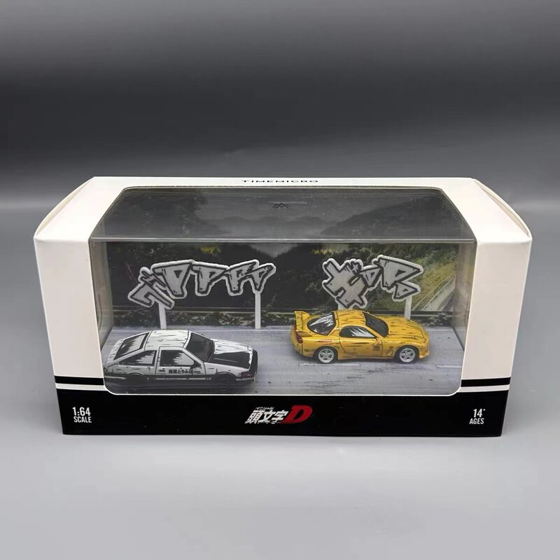Timemicro 1:64 AE86  First text D comic book version simulation alloy car model