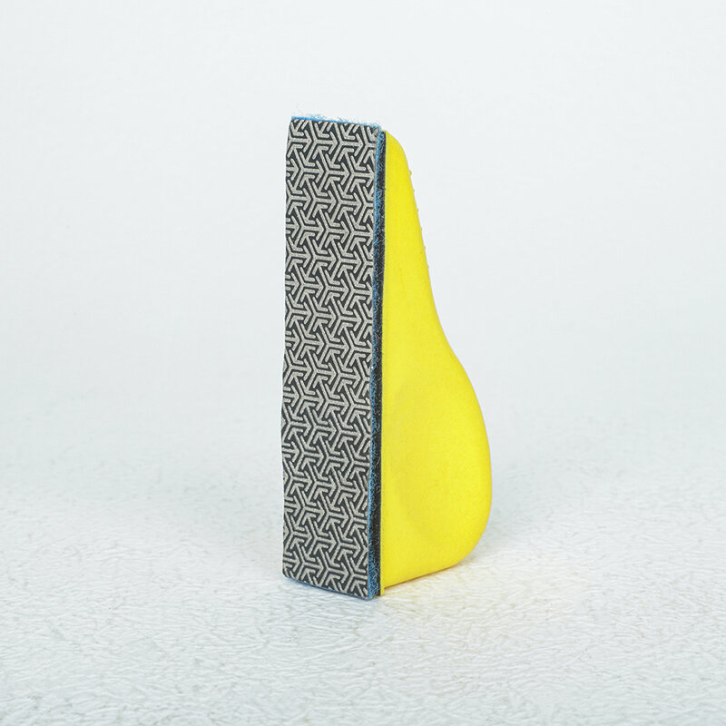 1Pc Abrasive Tools New Electroplating Diamond Hand Wipe Block Glass Wood Edge Grinding Tool Polishing Set Sponge Handle