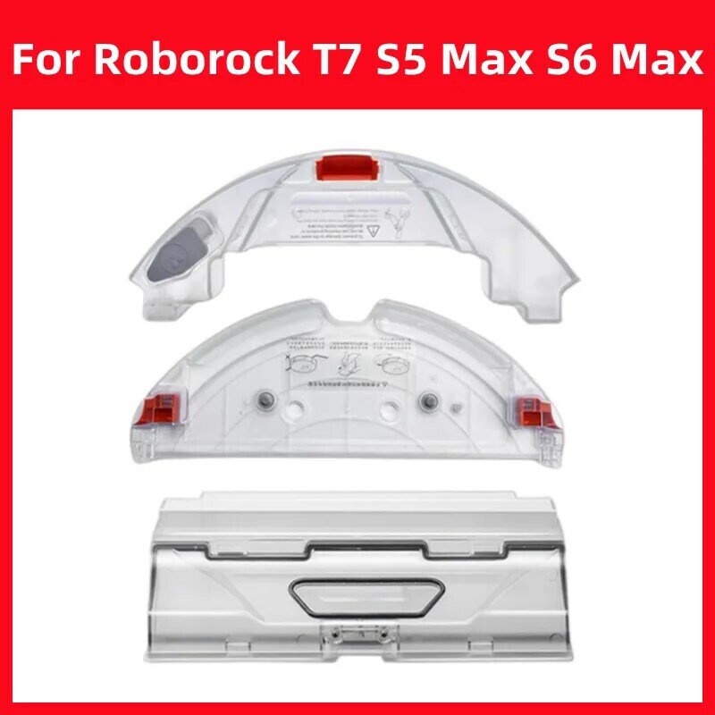 Roborock-accesorios para Robot aspirador S5 Max S6 MaxV S6 PURE T7, tanque de agua, caja de polvo, estante para fregona, piezas de repuesto de tela