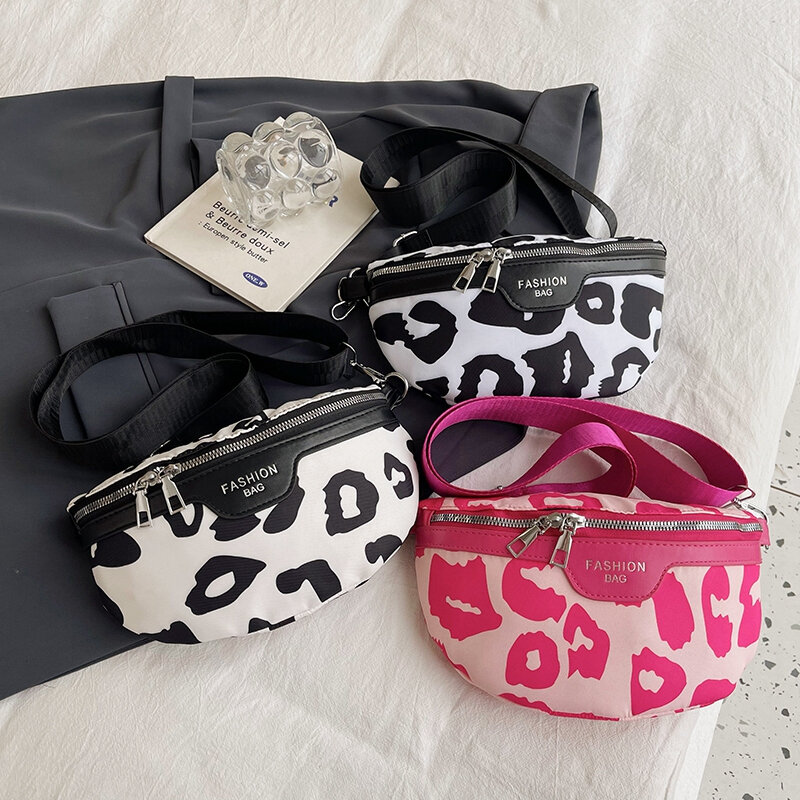 PU Waist Packs Ladies Bags on Sale 2023 High Quality Autumn High-capacity Patchwork Waist Packs Leisure Versatile Pochete