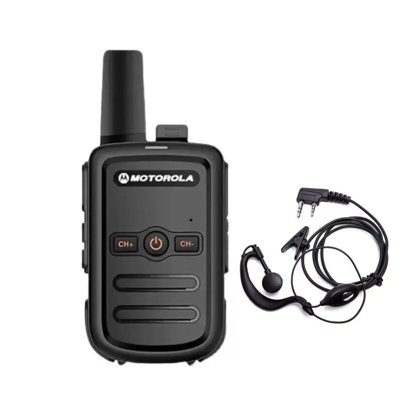 Walkie Talkie portabel, PT858, radio 2 arah, 16 saluran, UHF 400-470MHz, mengirim headset, FM nirkabel, tempat luar ruangan