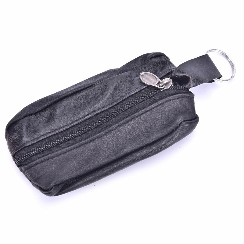 الرجال سيارة مفتاح حافظة جلدية محافظ محفظة نسائية للعملات المعدنية لينة سستة حقيبة المفاتيح غطاء للمال جيب رقيقة محافظ حلقة الحقيبة بطاقة محفظة