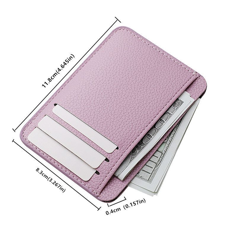 ID Cards Holders for Women Man Bank Credit Bus Cards Cover Anti demagnetization Small Coin Pouch Wallets Case Bag
