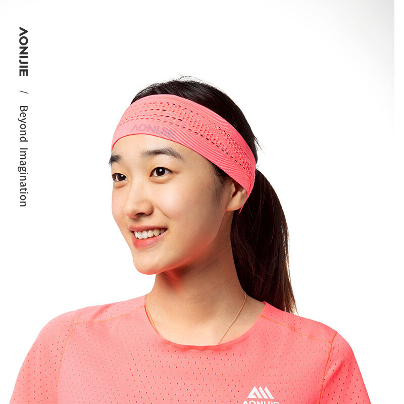 AONIJIE E4423 Headband olahraga, pita pergelangan tangan antiselip, Bandana lembut elastis untuk lari Yoga Gym kebugaran berlari