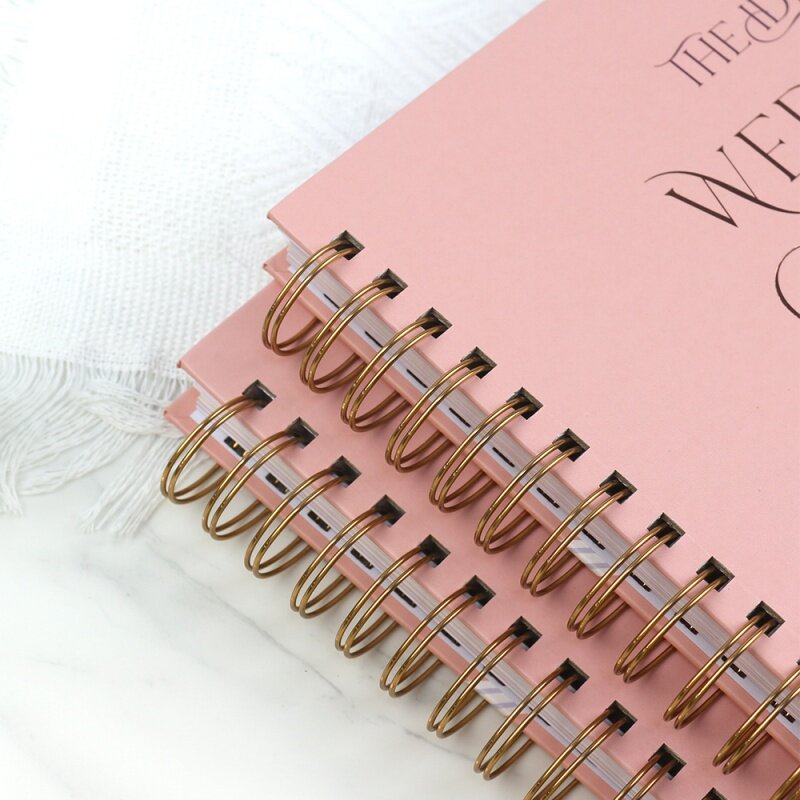 Planificador de boda personalizado a todo Color, libro de tapa dura, Impresión de cuaderno