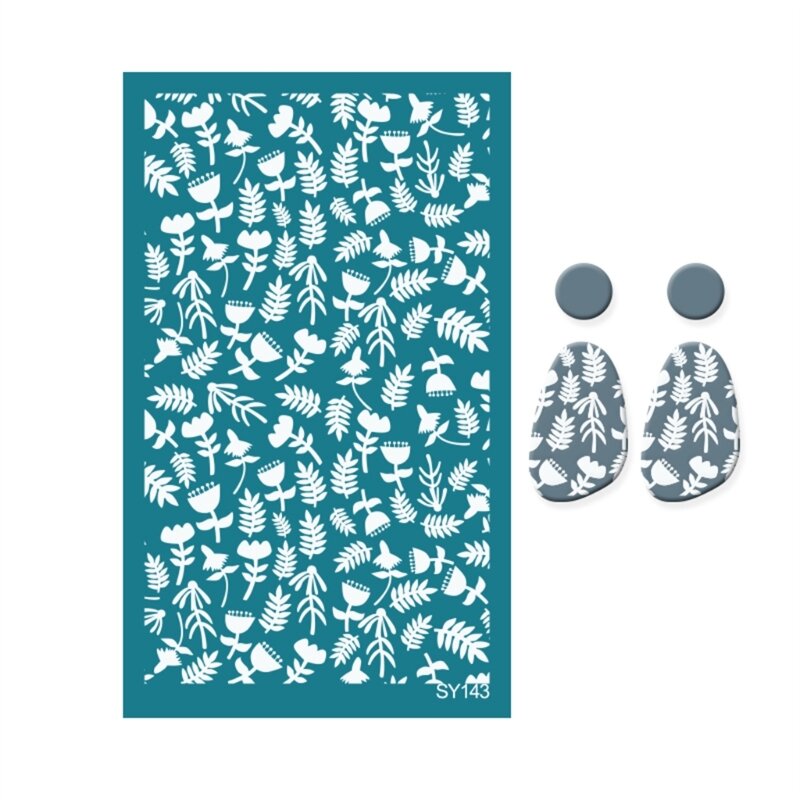 Innovative Silk Screen Printing Template for Clay Earrings Unique Effortlessly
