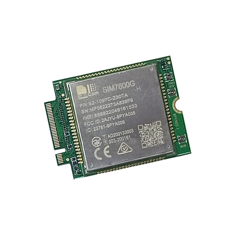 SIM7600G-H-Módulo 4G LTE CAT4 M.2 con adaptador NGFF a USB 3,0, ranura para tarjeta SIM, Antena GPS M.2 a Mini adaptador PCIE