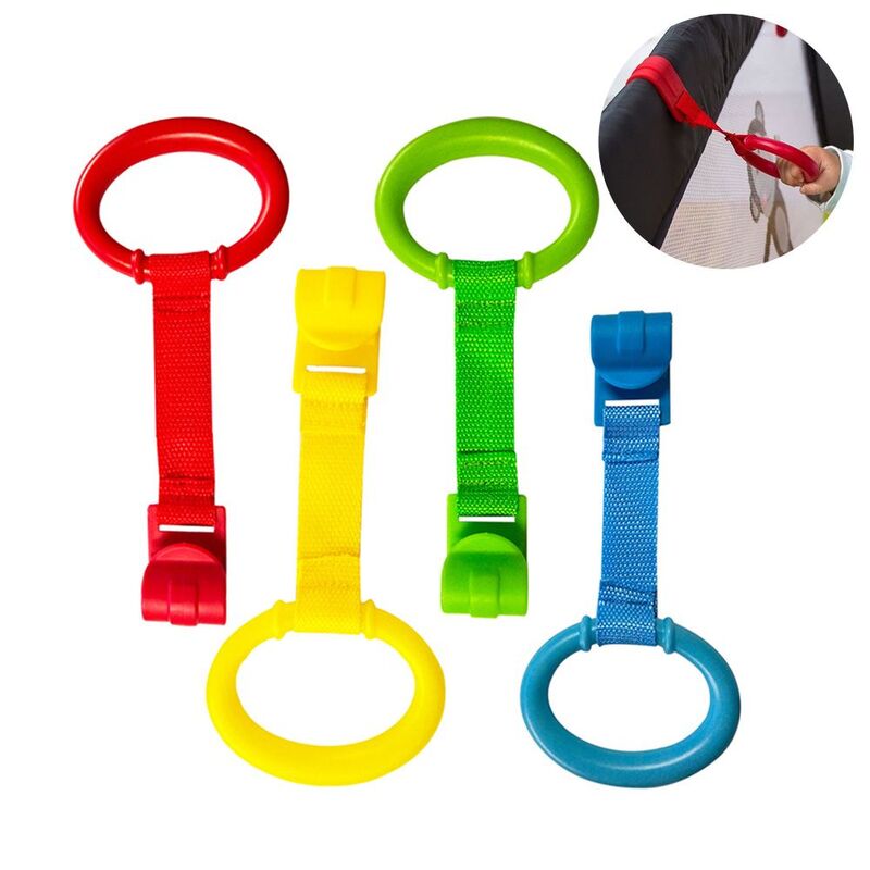 1/4PCS Hanging Ring Pendants For  Playpen Baby Toys Pull Ring Baby Crib Hook