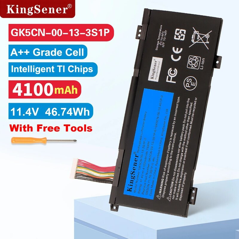 KingSener GK5CN-00-13-3S1P-0 bateria do MECHREVO X8Ti Z2 MACHENIKE T90 Plus T90-T3p F117-B F117-B6 GK5CN GK5CN4Z GK7CN6Z