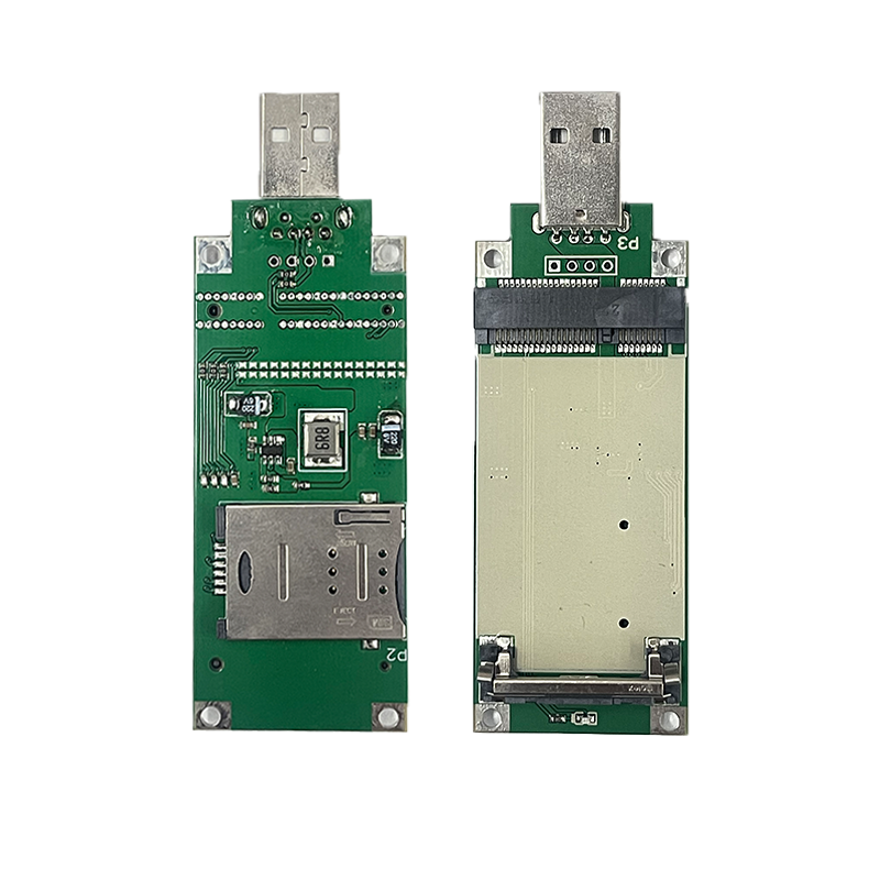 2Pcs Minipcie to USB Adapter With SIM Card Slot for 3G 4G Minipcie EC21-E MC7455 ME909S-120 LE910-EU EC25-E SIM7600G-H Module