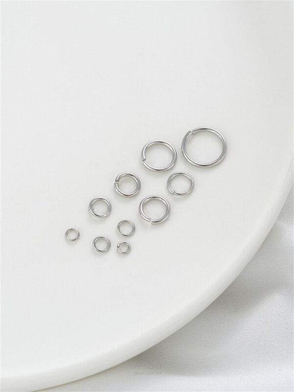 Платиновая открытая петля для ювелирных изделий ручной работы, соединительное кольцо, уплотнительное кольцо, сделай сам, браслет, серьги, базовые аксессуары K022