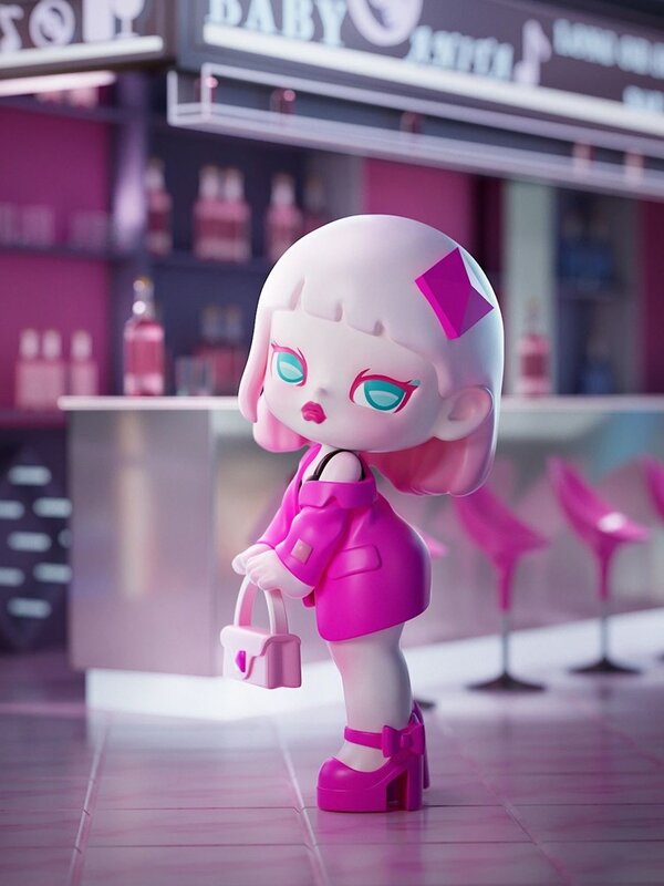 Mainan tokoh aksi Anime Kawaii kotak buta koleksi minggu mode Caixa Caja kotak kejutan boneka Caixas Supresas