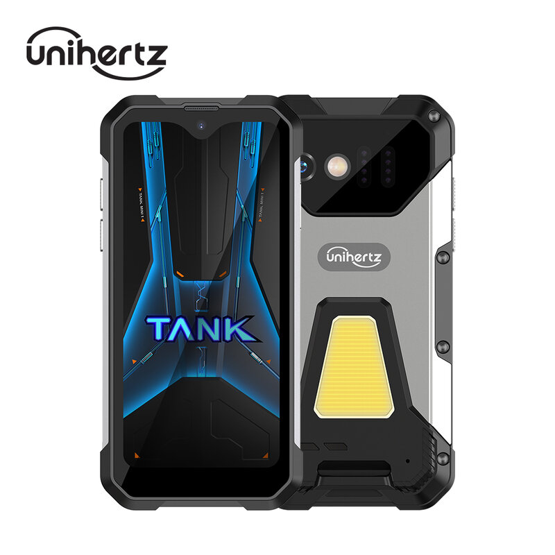 Unihertz Tank Mini, Smartphone layar kecil 4.3 inci Android 13 4G, ponsel pintar kasar dengan lampu berkemah dan pengukur jarak Laser NFC kartu SD