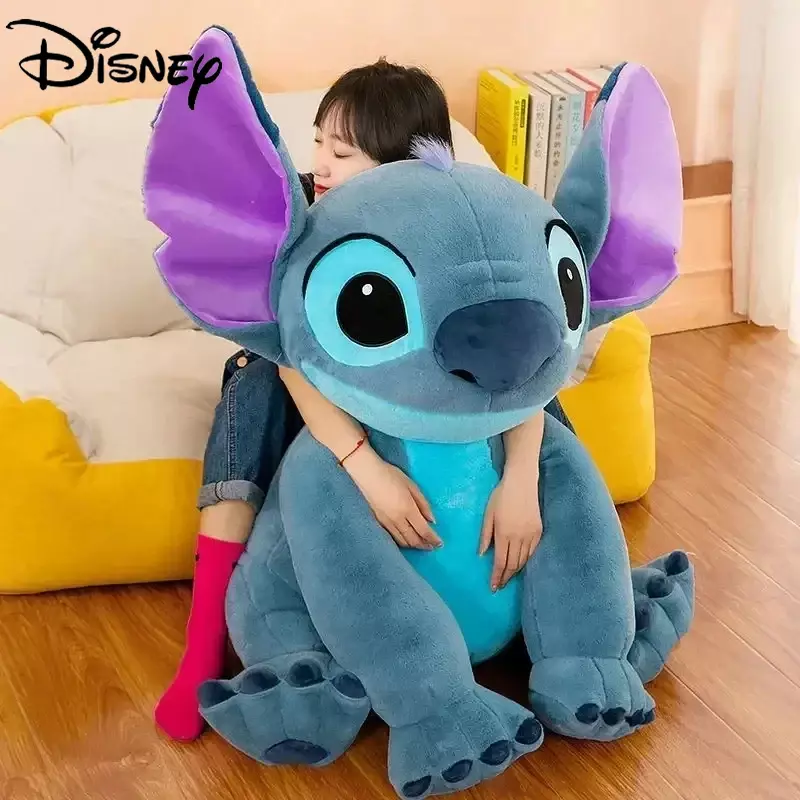 Disney-peluche de Lilo & stitch para niños y niñas, muñeco de Anime de dibujos animados, Animal Kawaii, almohada para dormir, Material suave, regalo