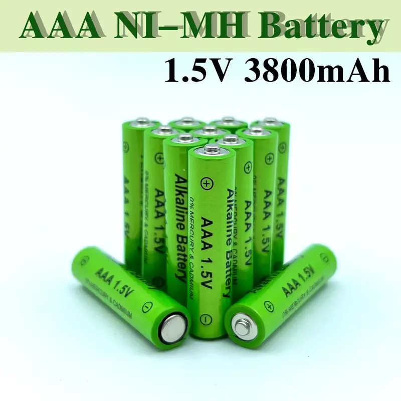 2-20pcs 1.5V AAA Battery 3800mAh Rechargeable Battery NI-MH 1.5 V AAA Battery for Clocks Mice Computers Toys So on+free Shipping